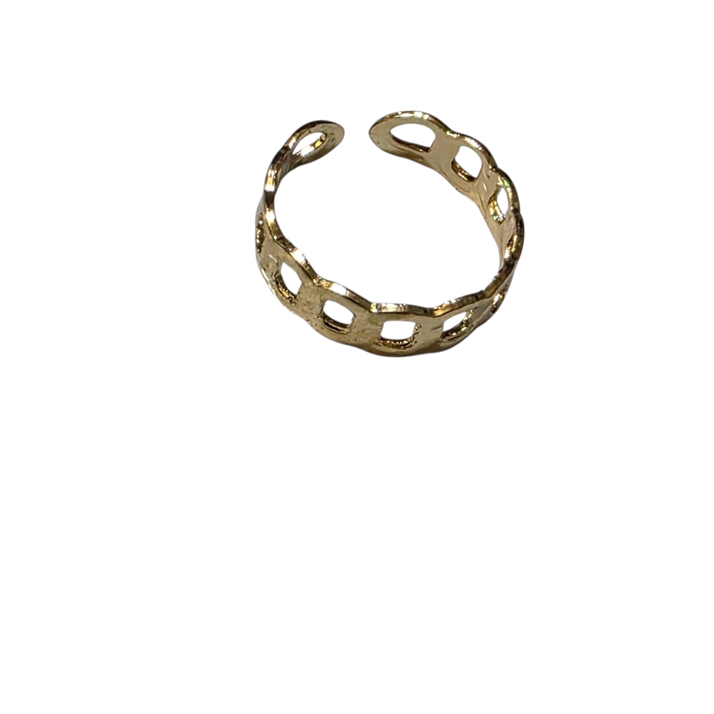 Elegant Gold-Tone Open Cuff Bracelet